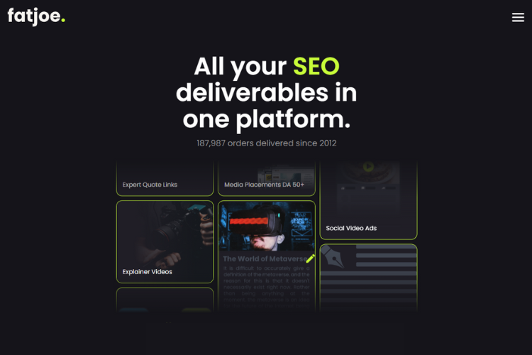 FatJoe - website homepage