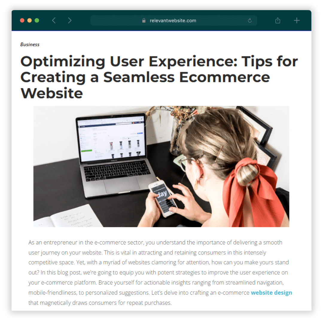 Contextually Relevant Ecommerce Backlinks